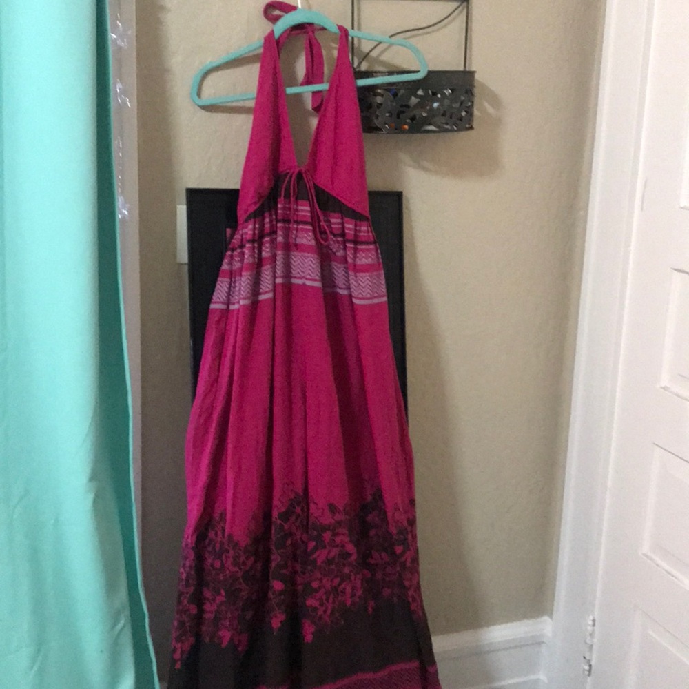 Free People Wide Leg Halter Jumpsuit NWOT